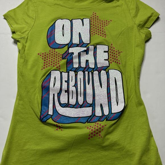 Charlotte Russe Graphic T-shirt Short Sleeve Women Green Size Large - Picture 4 of 9